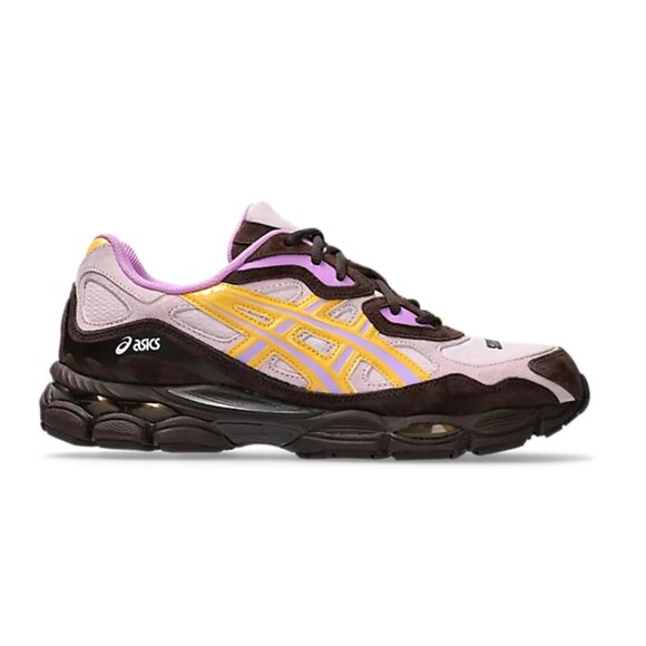 Asics Sportstyle x PLEASURES Gel-NYC Pink Brown Yellow Men Shoes 1203A622-700 10 - Picture 10 of 16